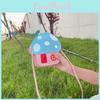 Mushroom House Cute Shaped Cartoon Pattern Leather Children Bag Shoulder