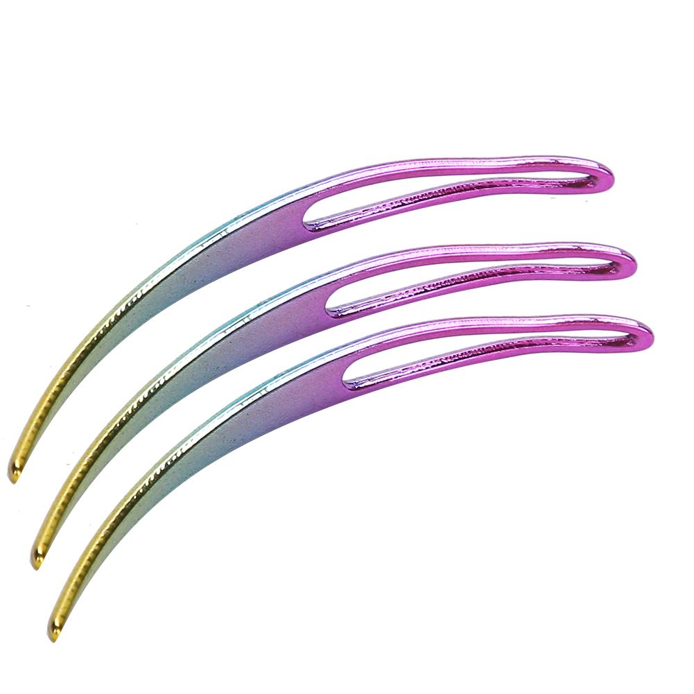 3pcs Dreadlocks Needle Multi‑Color Crochet Hook Dreadlocks Making Hair Braiding Tools