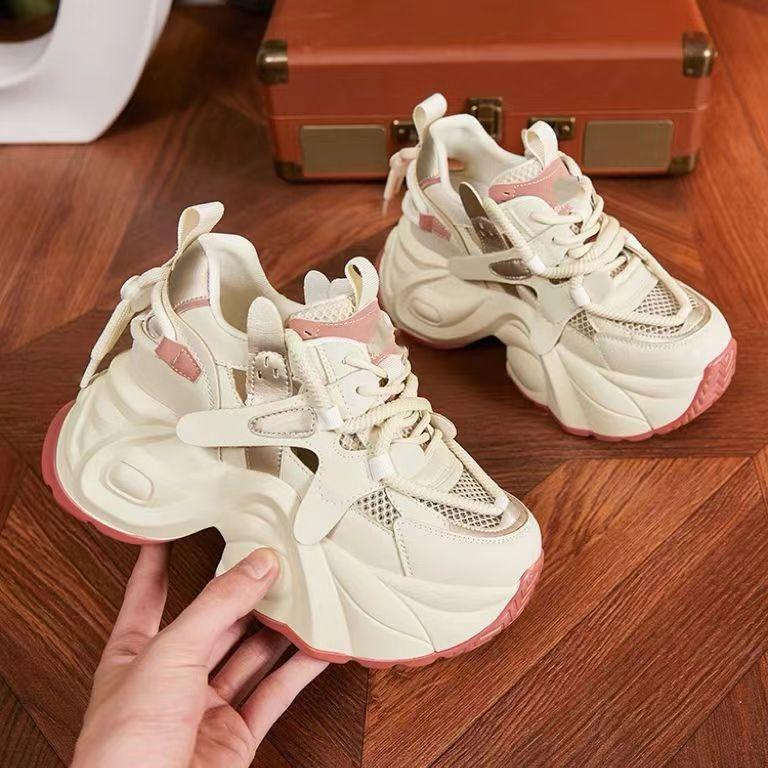 

Dad shoes women s mesh hollow sandals casual shoes fashionable versatile thick sole inner height increase women s shoes spot 39