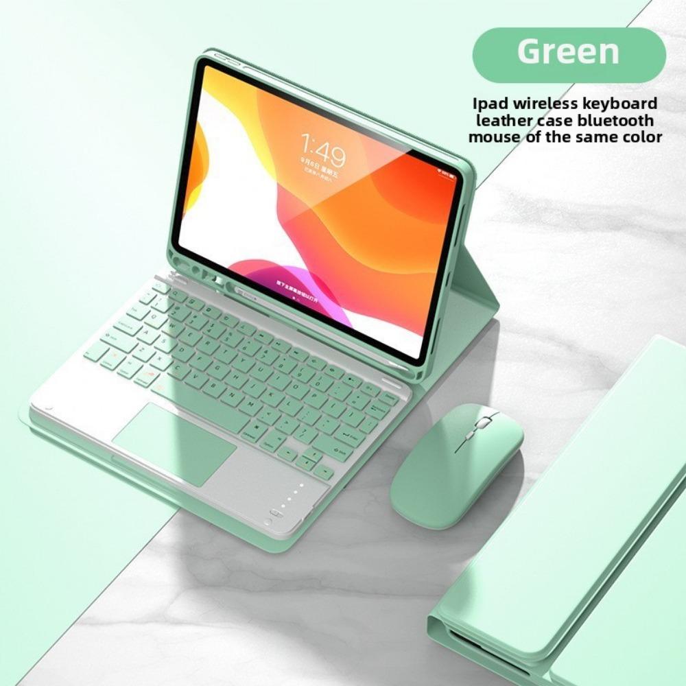 Bluetooth Keyboard Cover Set for iPad Pro 11 2021 with Apple Pencil Slot 10.5 12.9 Protective Case