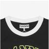 Ganni Women Baby FiT ConTrasT Ringer T shirT T4335 252