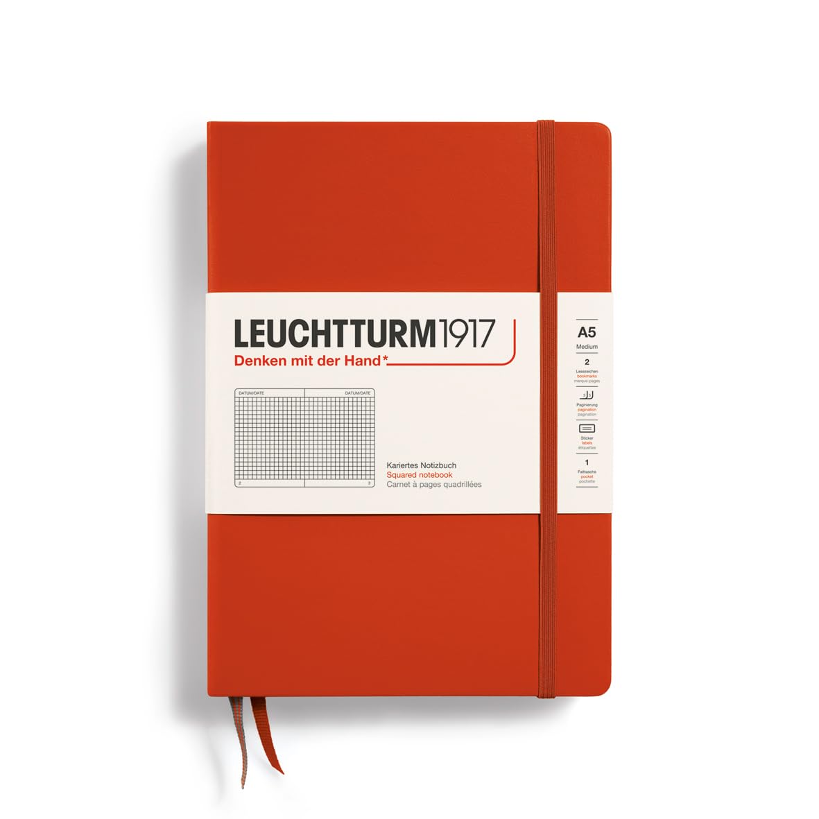 

Leuchtturm Note A5 Graph Fox Red 367253 Genuine Imported Product