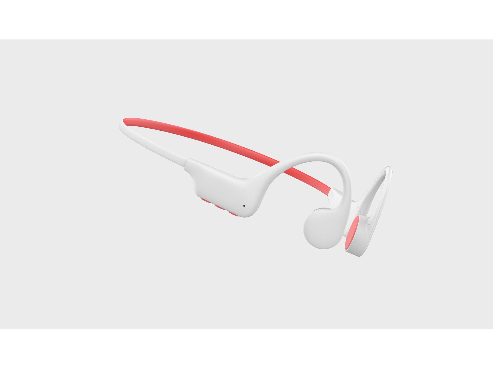 

Sounder Sports Нашийна гарнітура з кістковою провідністю Bluetooth 5.3 Бездротова гарнітура Dual chip 32G eight-level waterproof білий/червоний
