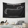 Monaco Grand Prix Circuit Design Pattern Wall Hanging Tapestry Decorative Tapestry Home Decor for Bedroom and Living Room