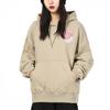 Puma Downtown Graphic Hoodie With Letter Print, Long Sleeve Women Tops Khaki 533049-42
