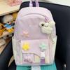 Schoolbag cute contrasting color student travel small schoolbag female dopamine high value children versatile lightweight backpack