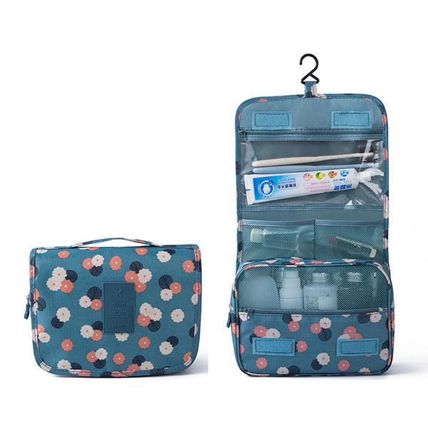 Large Capacity Portable Makeup Bag with Hanging Hook