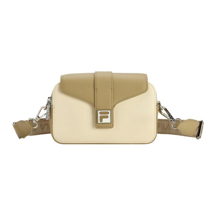 FILA Sports Casual Magnetic Buckle Closure Shoulder Crossbody Bag Women bags F13W349161F-IV Arisa White