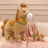 25cm Chinese Zodiac Horse Mascot Pony Plush Doll Wealth Pony Horse Stuffed Toys  Spring Festival