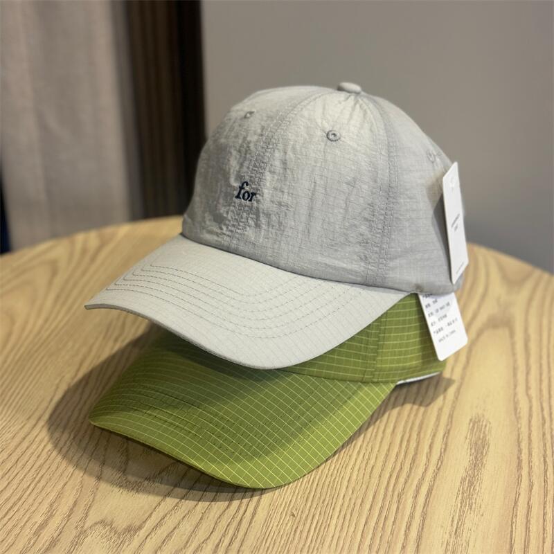 Simple Small Letter Embroidery Quick-drying Light and Thin Sunscreen Cap Women's Summer Outdoor Travel Sun Hat Men