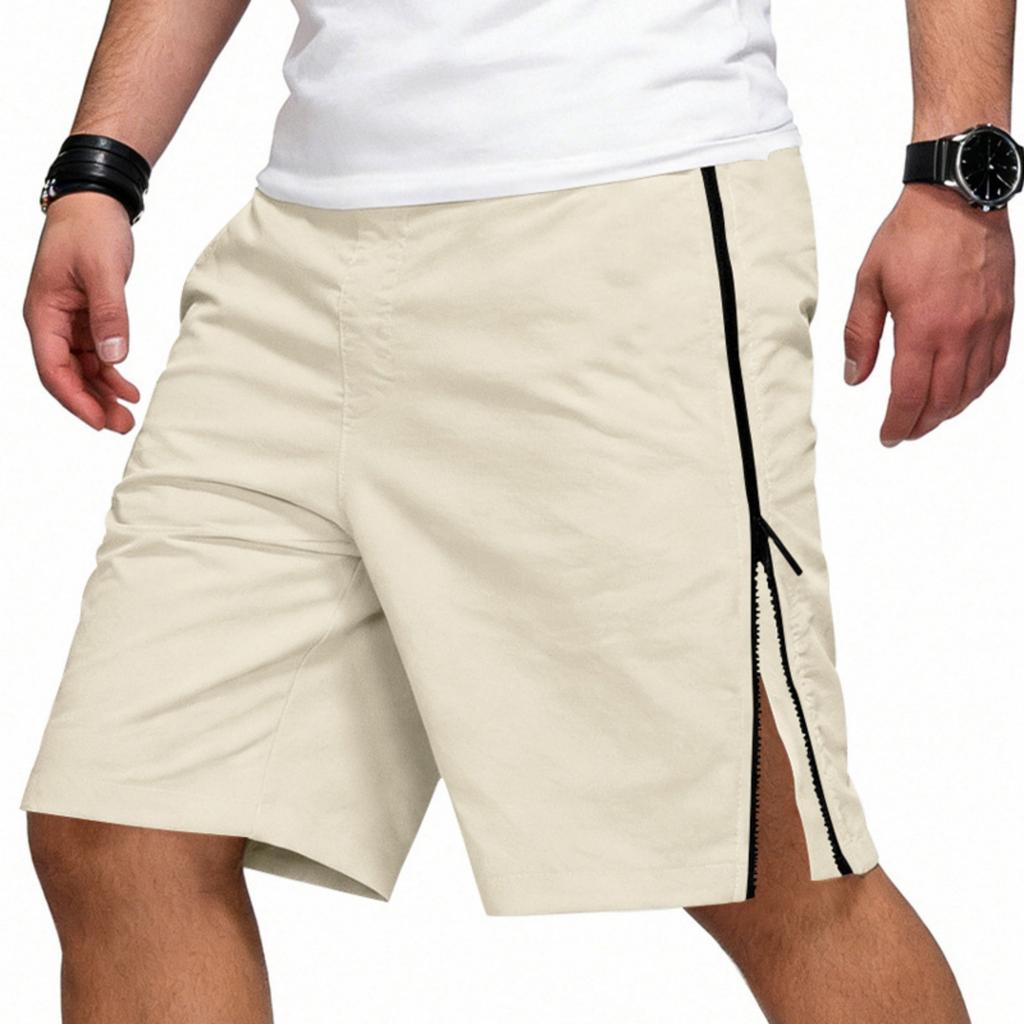 Pantaloncini Casual da Uomo con Tasca con Zip Design Comodi Pantaloncini in Cotone da Uomo Adatti come Pantaloncini Cargo da Uomo e Pantaloncini per Attività da Uomo