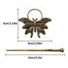 New Gothic Retro Cow Skull Skeleton Moonstone Hair Clips Hairpins for Women Fashion Deer Horn Hair Stick Hair Styling Tools