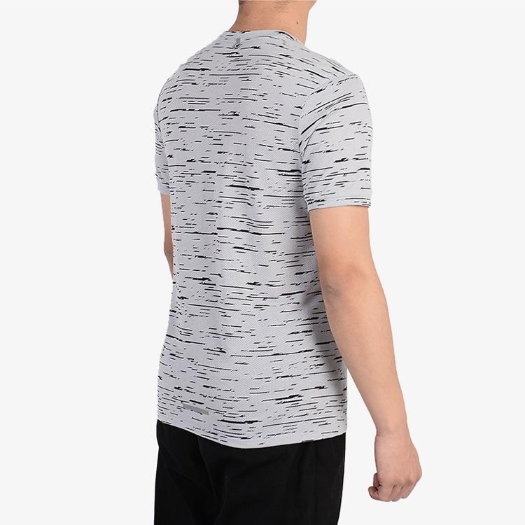 Nike Round Neck Casual Quick Dry Breathable Sports Running Short Sleeve Gray Men's 800809-012