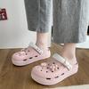 Hole Shoes Summer 22 New Thick-soled Comfortable Bag Head Half Drag Non-slip Outer Wear Beach Sandals