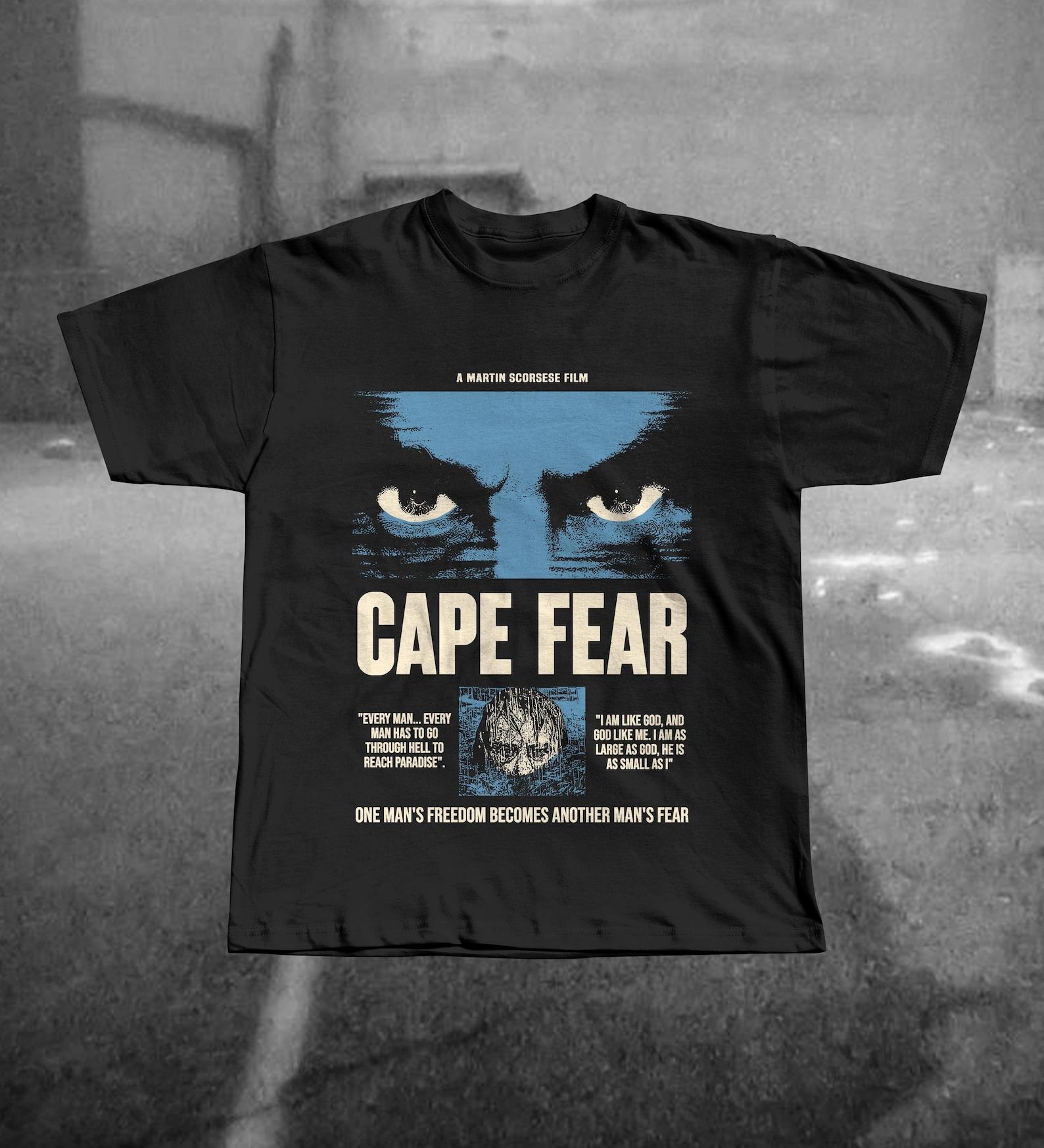 Cape Fear 1991 T-Shirt, Robert De Niro Max Cady, Martin Scorsese Thriller 2XL