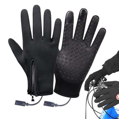 1 Paar beheizte Fahrradhandschuhe Handwärmer Wiederaufladbare beheizte Fäustlinge Handschuhe Winddicht Warm Beheizte Handschuhe Heizhandschuhe Zum Fahren
