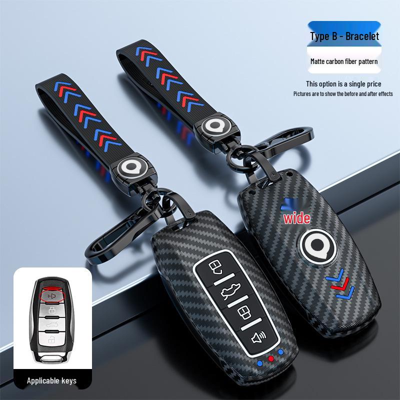 19-21 New Great Wall Cannon Key Fob Cover: Premium Metal Shell, Fits 2.0T Pickup, Personalized Design