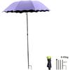 Multipurpose Sun Shade Umbrella with Ground Stake, UV Protection Rainproof Canopy for Plants, Outdoor Sports, Beach, Fishing, Travel - 37.4" X 49.2"