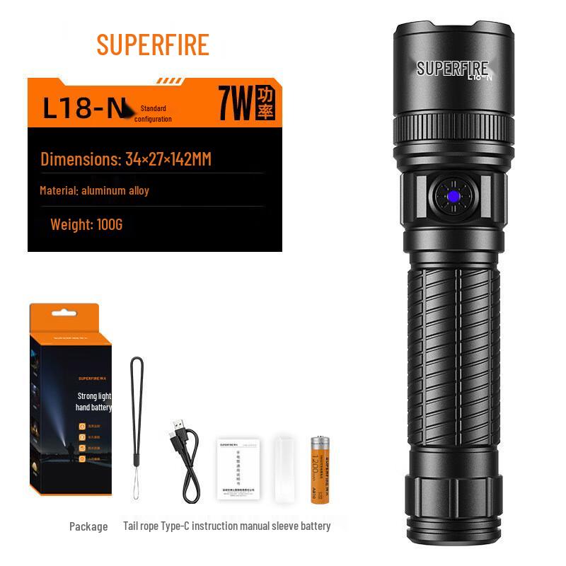 SupFire Rechargeable LED Flashlight