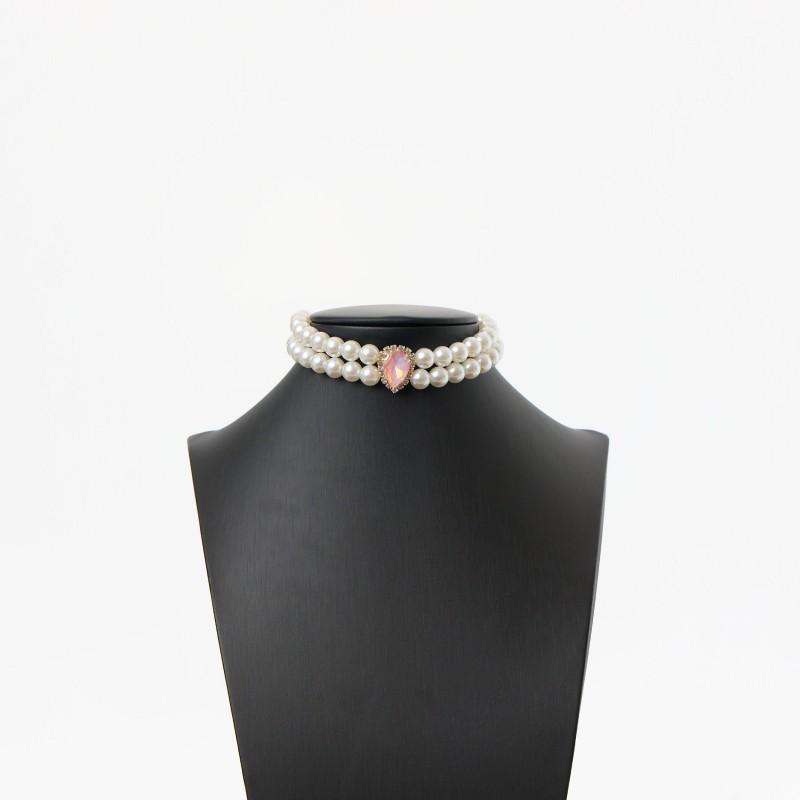 Luxury Double Layer Pearl Pet Necklace Cat Dog