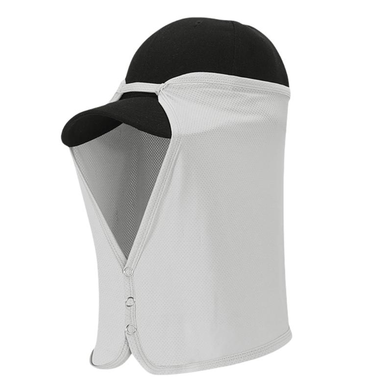 

Breathable Ice Silk Cycling Face Mask for Outdoor Sports Sun Protection and Wind Resistance Lightweight Easy to Clean світло-сірий колір