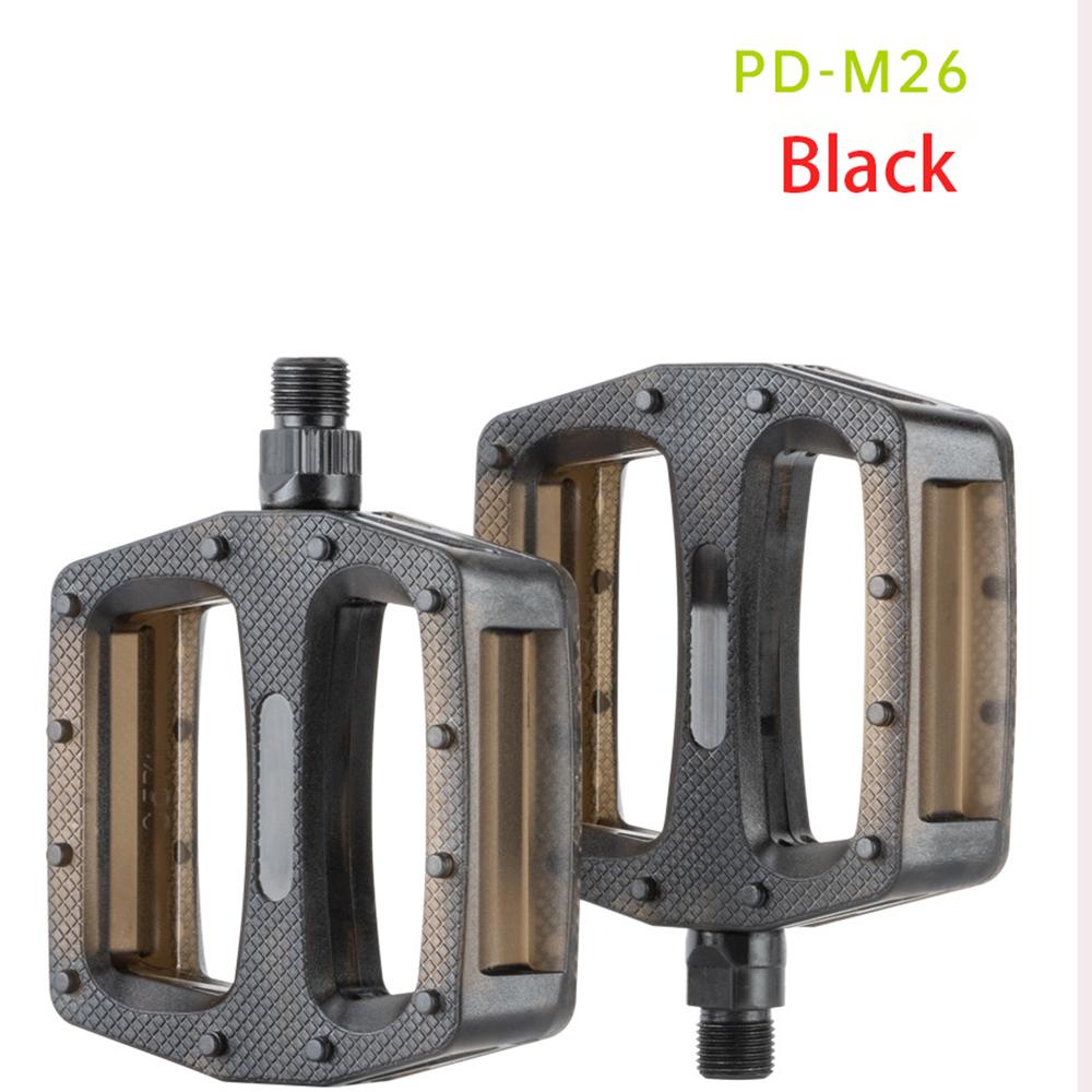 PROMEND-PD-M26 Mountain Road Bicycle Pedal, Transparent Nylon, Anti Slip, Two UD Bearing, Bicycle Accessories чёрный