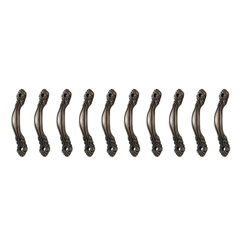 

10pcs Unique Metal Handle Lightweight Pull Handle for Liquor Cabinet Wood Trunk 65MM