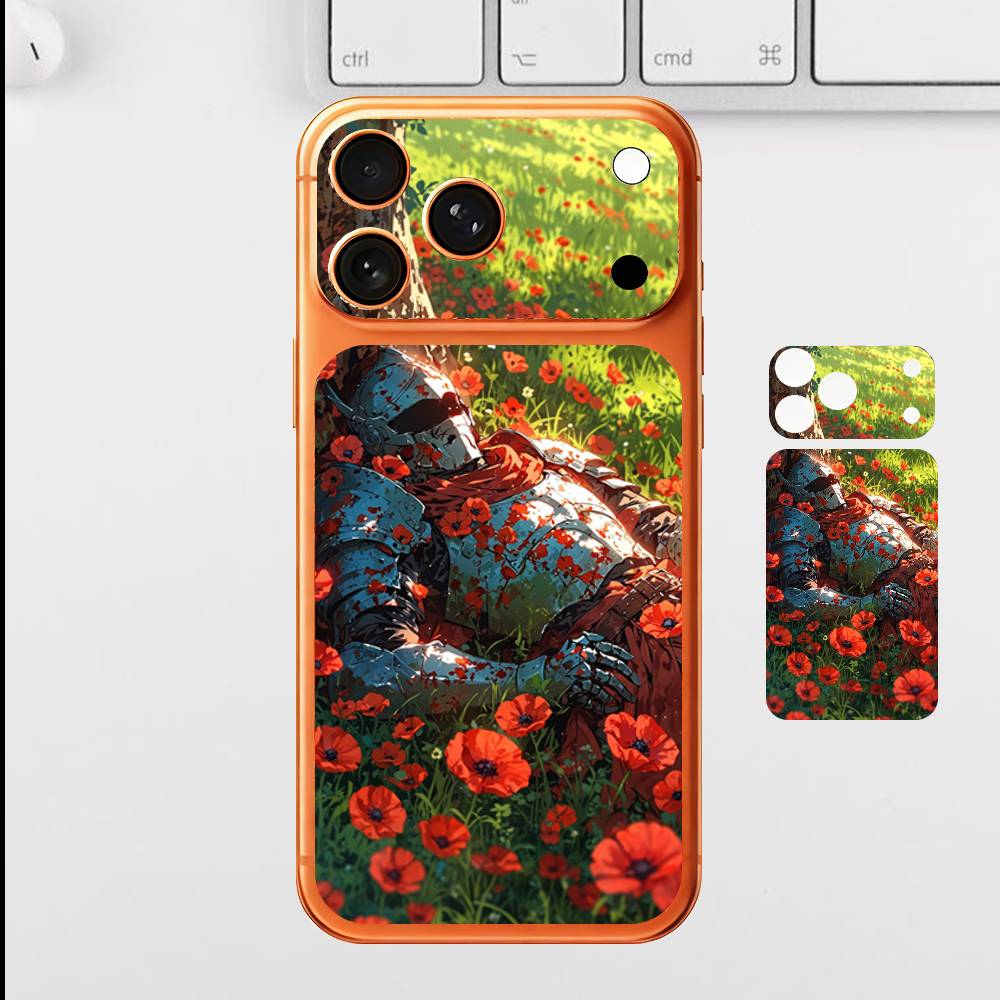 

Knight And Peace For iPhone 17 Pro Max Full Back Cover Decal Wrap Skin Rear Protective Sticker Film iPhone17promax