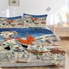 3Pcs Dalmatian Puppies Winter Scene Bedding Sets For All Sizes New 3D Printed Bed Cover Comforter Duvet Cover Pillowcase Bedroom Decoration