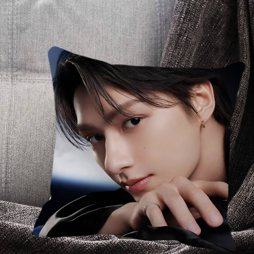 Junhui Wen Kpop Kissenbezug Quadratisches Kissen Schlafzimmer Sofa Freizeit Komfort Kissen Auto Heimdekoration