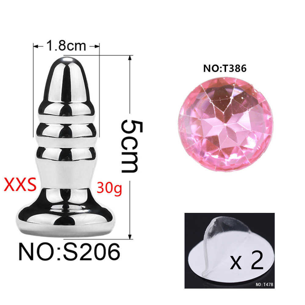 Role Play Flirting Toys Sexy Shop Sexy Prostate Massager Anal Plug Metal Butt Plug Adult Products Anal Sex Toy for Woman Couples