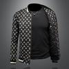 Spring and Autumn New Stand-Up Collar Jacket Men's European Station Fashion Trend Printed Slim-fit Versatile Casual Jacket JK9048