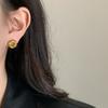 Light Luxury Irregular Earrings Temperament Ladies Ear Studs Geometric Circle Earrings  Women