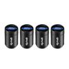 4Pcs Metal Car Tire Valve Caps 3D Aluminum Alloy Stem Caps For Ford Focus Mk2 Mk4 Mk8 Fiesta Mondeo Shelby Ecosport Mustang PumaBD7 