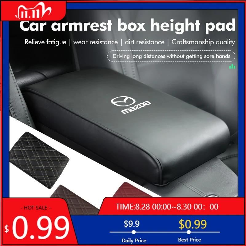 2025 Horká podložka výšky boxu loketní opěrky auta Polštářek na ochranu středové loketní opěrky Pro Mazda Atenza Axela MX30 CX30 CX3 CX9 MX5 RX8 RX7