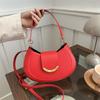 Vintage Simple Fashion Commuter Women Single Shoulder Underarm Saddle Bag