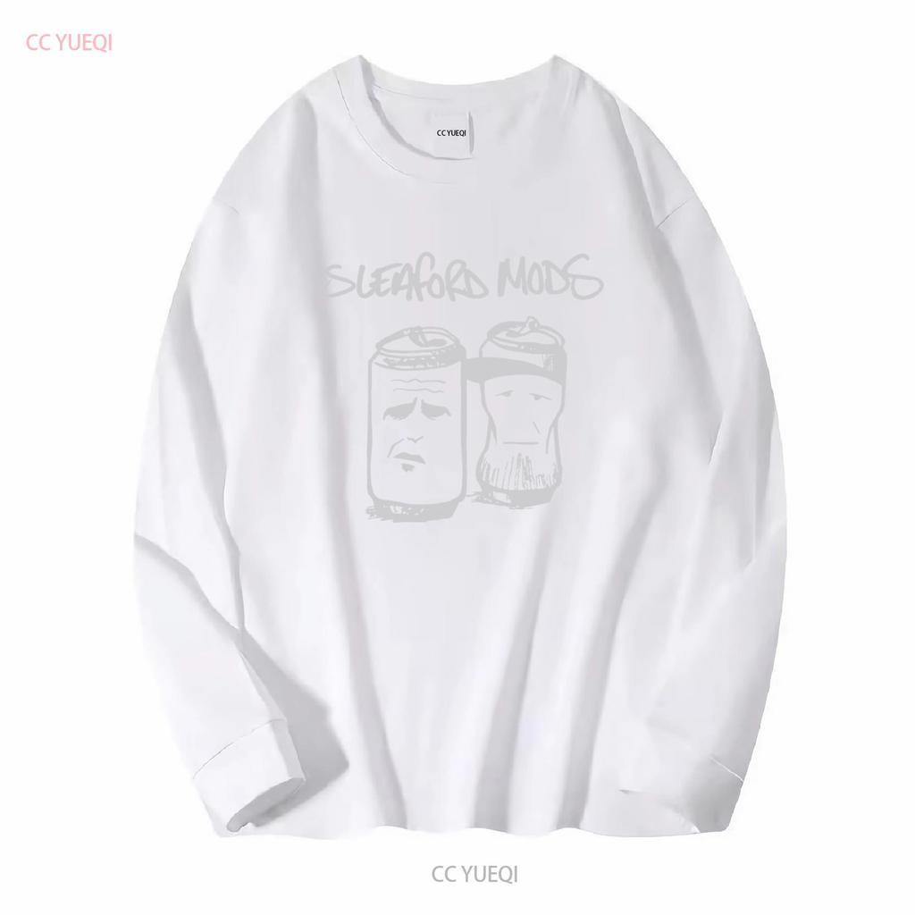 Sleaford Mods T Shirt English Post Punk Music Duo Electro Jason Williamson Andrew Fearn Black White long or short sleeves