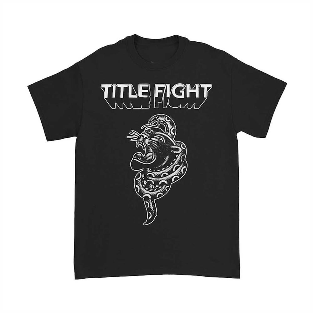 Title Fight Band Retro Style Short Sleeve Black All Size Shirt Unisex T-Shirt