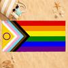 Asciugamano Arcobaleno Pride Gay LGBT Asciugatura Rapida Assorbente Asciugamano da Spiaggia per Sport, Fitness, Nuoto e Attività all'Aperto