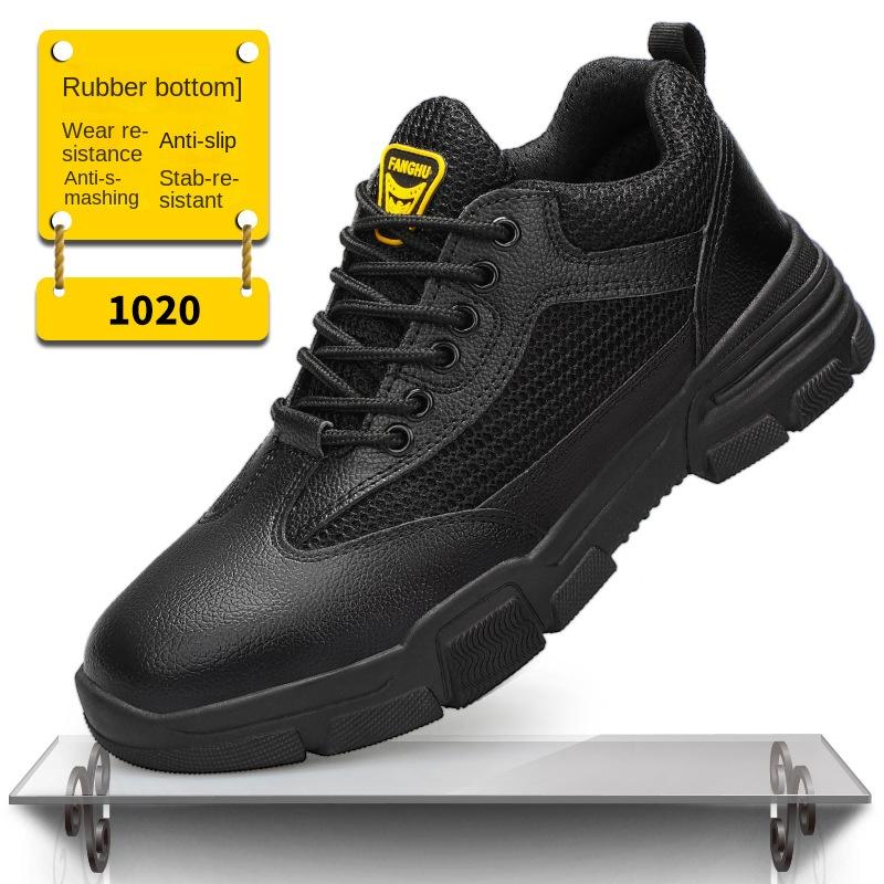 Anti-smashing and Anti-piercing Labor Insurance Shoes for Men, Comfortable and Wear-resistant Work Safety Protective Shoes
