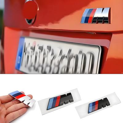 45mm 55mm 73mm 90mm Car M Logo Fender Side Emblem Rear Trunk Badge Sticker Accessories For BMW M M3 M5 M6 X3 E46 E90 F30 G20 E36 CVC1 JUYH1