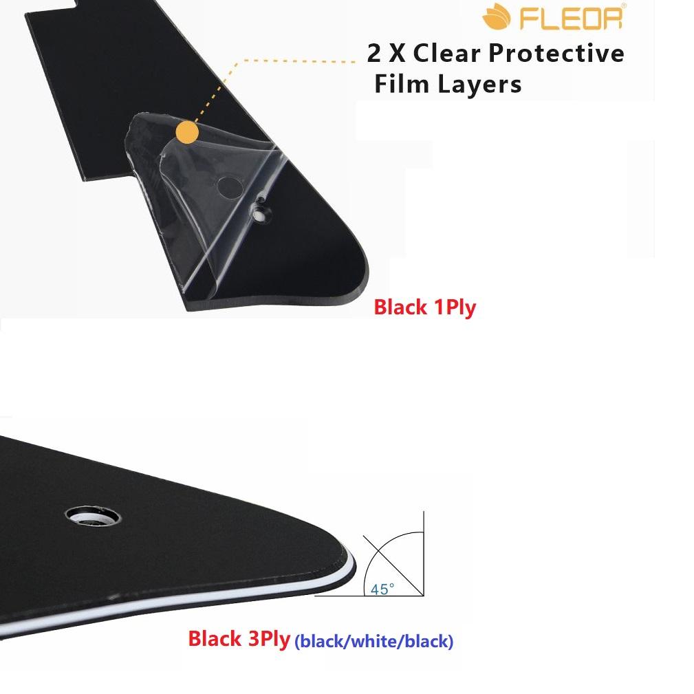 FLEOR Set LP E-Gitarren-Schlagbrett Kratzschutz und Metallhalterung für E-Gitarrenteile