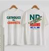 Catholics Vs Convicts 1988 T-Shirt Tops Tees Men's Women's