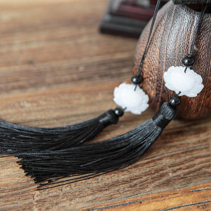 Large Men Silk Fan Hanfu Decoration Classical Portable Bamboo Gift Hand Fan Abanicos Para Boda 33cm Summer Fans Ventilateur