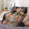 1Pc Cartoon Print Flannel Blanket, High quality Comfortable for All Seasons, Home Decor, Warmth and Comfort, Perfect for Christmas Birthday Gift