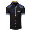 Menn Topp Ung Kortermet Slim Fit Skjorte Myk Menn Sommerskjorte Skjorte Menn plagg