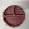 Silicone Baby Tableware Set: Bowl, Fork, Spoon, Plate with Suction Cup