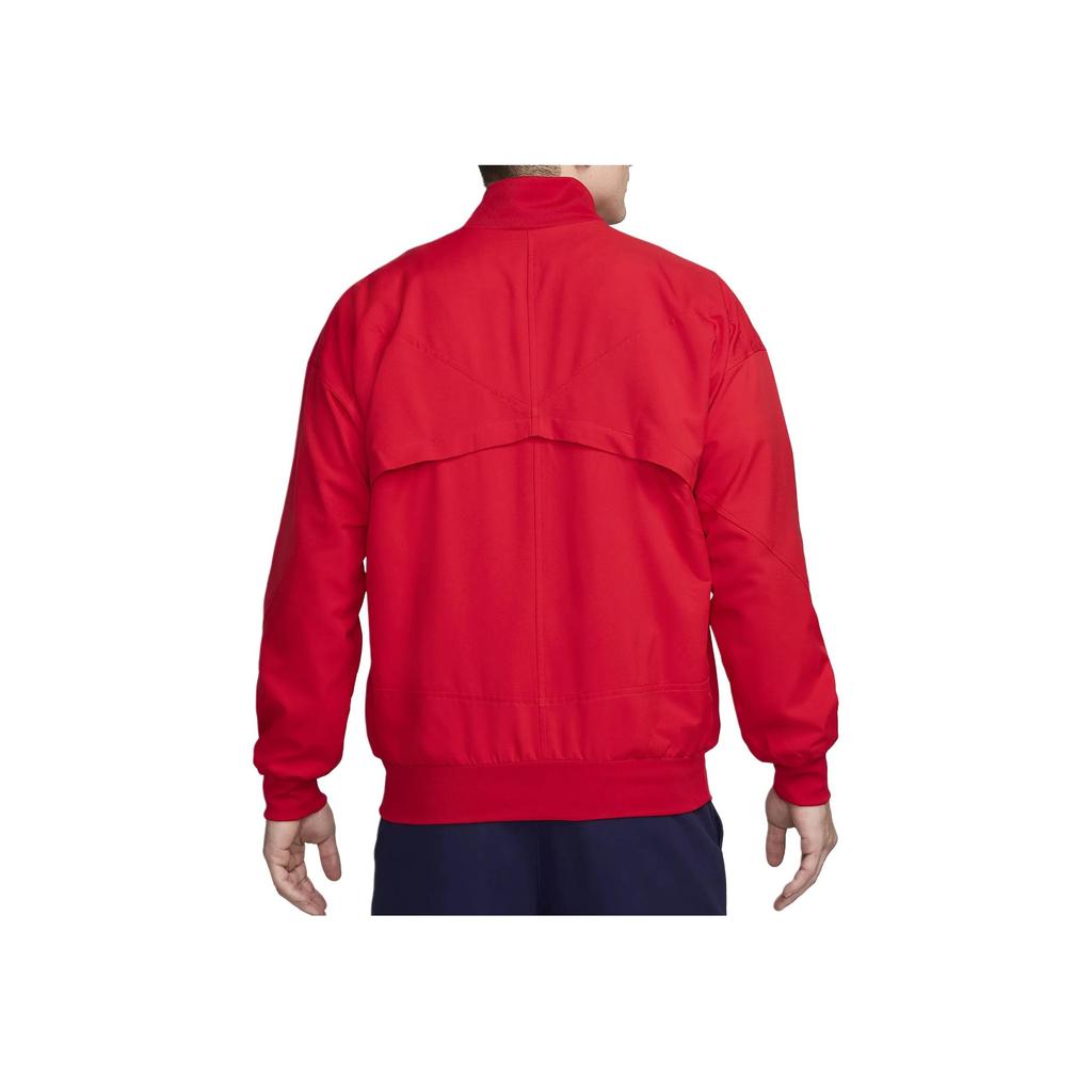 Nike Portugal Strike Comfortable Soft Stand Collar Zip Long Sleeve Jacket Men jackets University-Red FJ2906-631