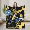 Guilmon Blankets Digimon Nostalgic Anime Wool Vintage Soft Throw Blanket for Bedding Lounge  Winter