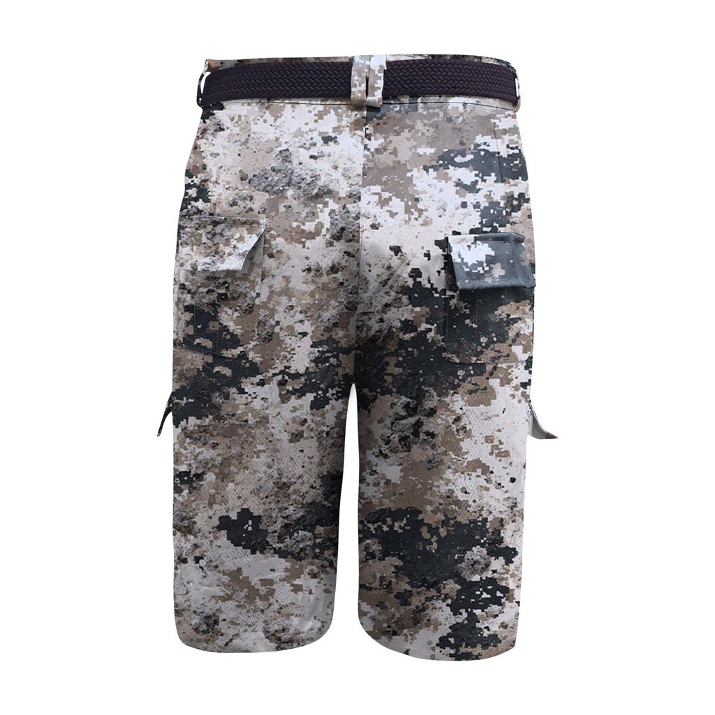 Pánské šortky pracovní oděvy s potiskem ke Dni nezávislosti a s více kapsami